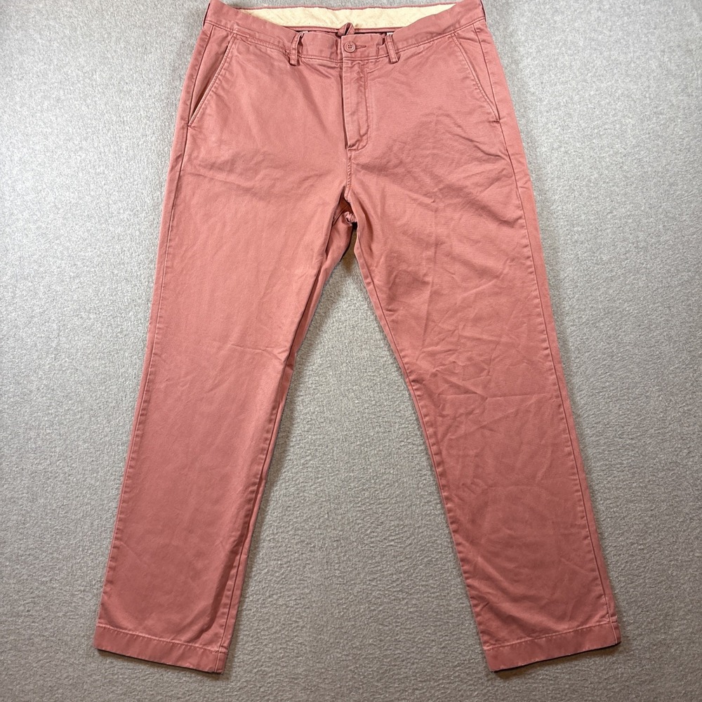 J Crew Pink Broken In Urban Slim Men's 36x30 Chino Pants City Preppy Golf